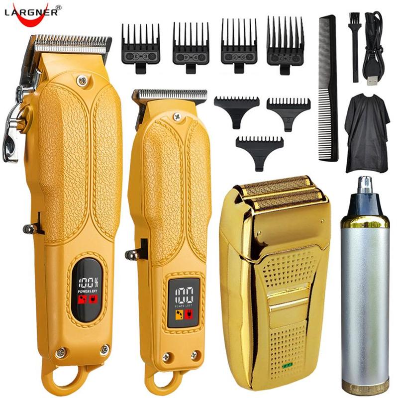 Comfort Electric Shaver Hair Grooming Kit, 1 Set Professional Summer Hair Clipper, Cordless Rechargeable Waterproof Beard Trimmer Face Trimmer, Wireless Beard & Hair Trimmer & Clipper for Men, Hair Styling Tools