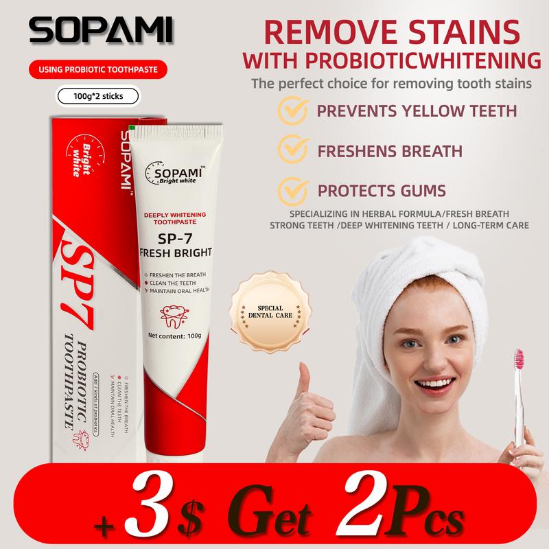 SP-7 PROBIOTIC WHITENING Toothpaste rich in many probiotics Effective Tooth Cleaning and Oral Health Management,Effect is better than SP-4 and SP-6