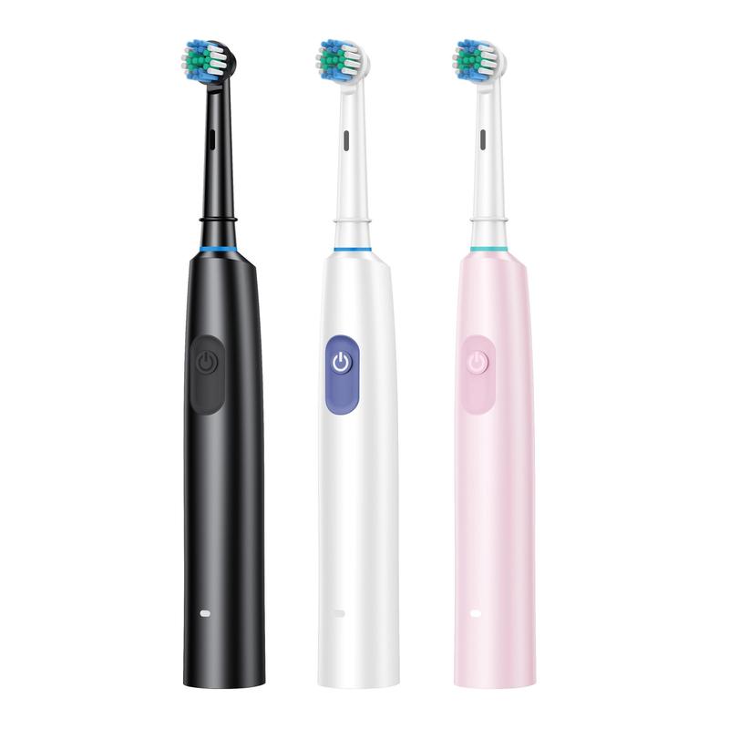 Rechargeable Electric Toothbrush Set, 1 Set Portable Electric Toothbrush with 8 Replacement Brush Head & Travel Case, Oral Care Toothbrush for Adults