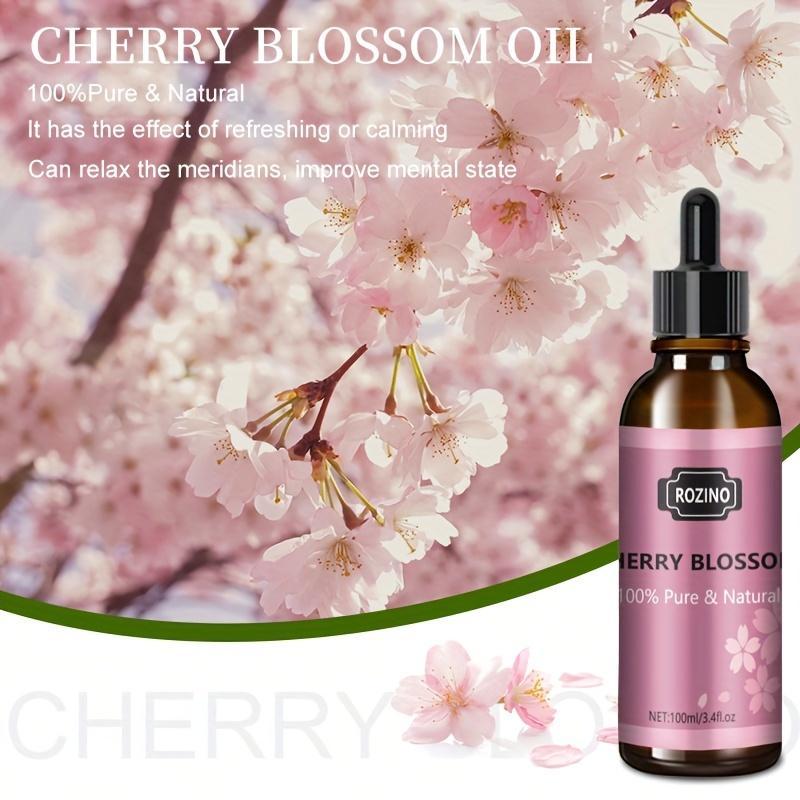 100ml Cherry Blossom Essential Oil, Comfort Natural Body Care & Massage Oil For Skin Care, Hair, Beard & Eyelash Care