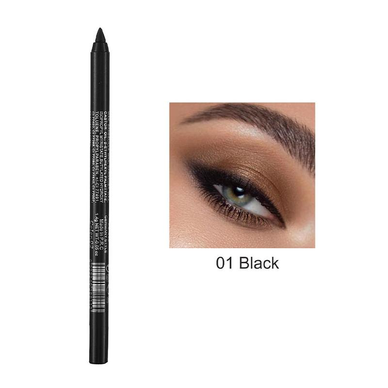 Long-Lasting Waterproof Eyeliner Pencil, Sweat Proof Fine Tip Eyeliner Pens, Quick Drying Eyeliner Pen with Precise Flexible Tip and Comfortable Grip