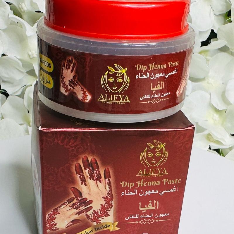 Cherry Red henna  dip henna paste Fragrance Free