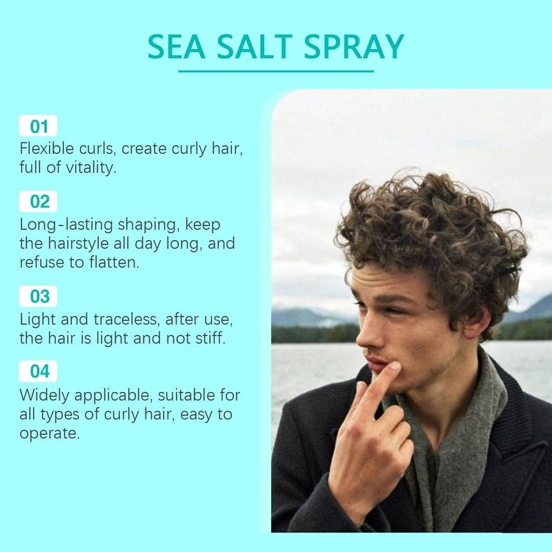 Sea Salt Spray, Long Lasting Hair Styling Spray, Hair Styling Product for Men, Professional Hair Styling Product for Men, Christmas Gift