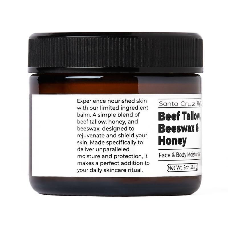 Beef Tallow Beeswax and Honey Face Moisturizer for Acne