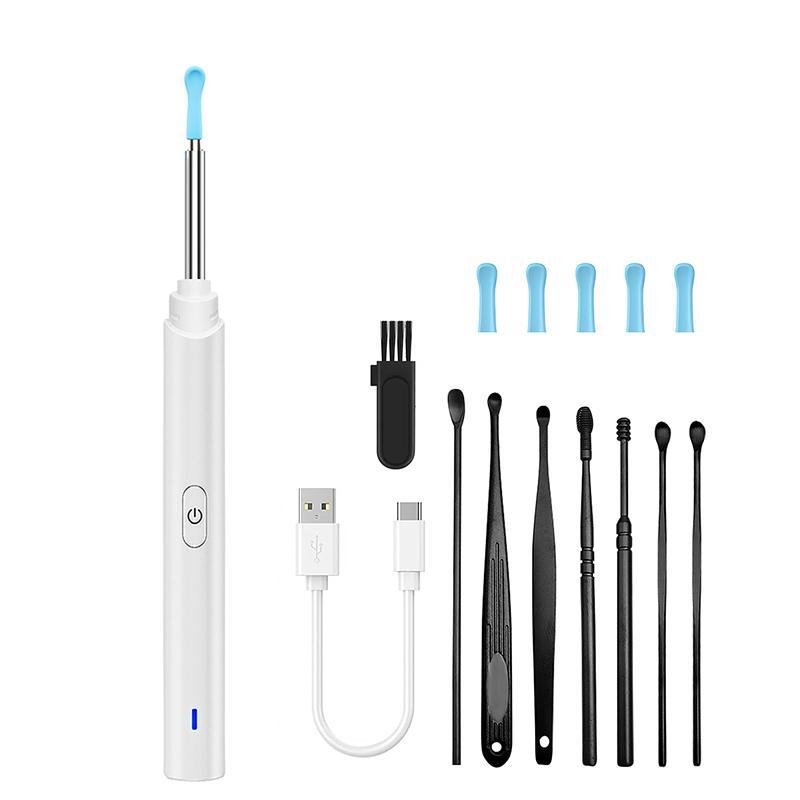 Intelligent Visual Ear Cleaner with Camera, 1 Set USB Rechargeable Earwax Removal Tool, Earwax Removal Tool Kit for Humans & Pets