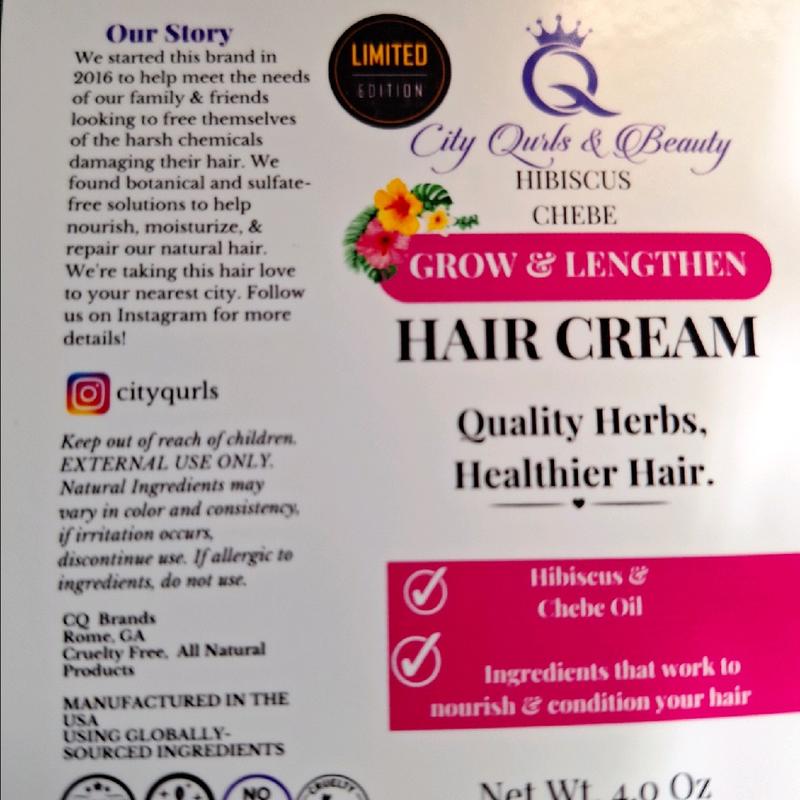 Hibiscus Shea & Chebe Hair Cream Length Retention Moisture