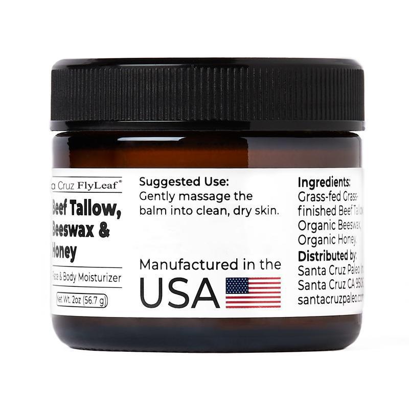 Beef Tallow Beeswax and Honey Face Moisturizer for Acne