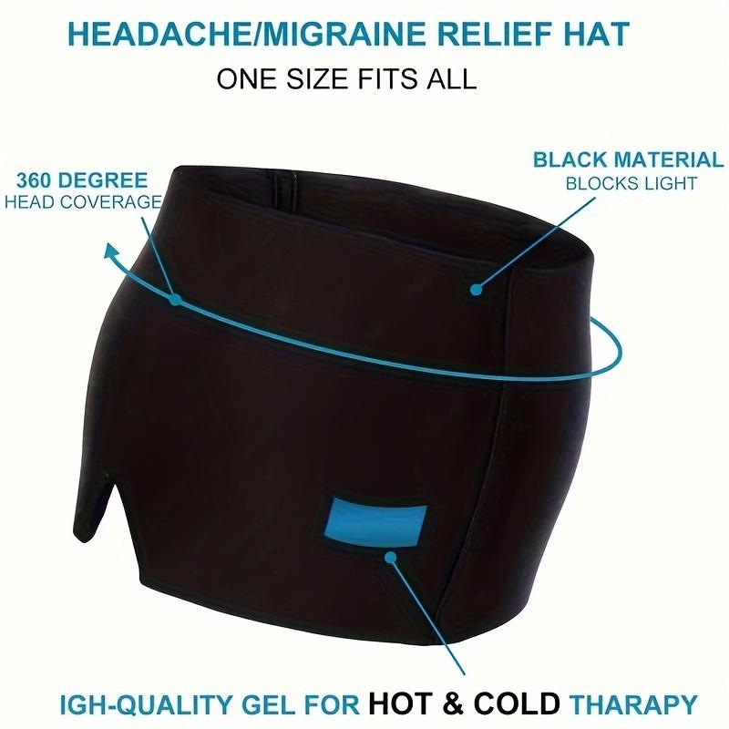 Instant Headache & Migraine Relief Gel Cap - Hot Cold Relax for Chemo, Sinus, Neck Pain & Stress Reduction