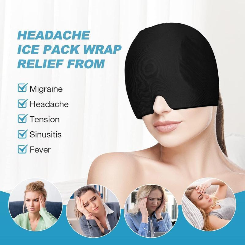 Wearable Design Skincare Ice Cap, Portable Comfort Ice Head Wrap, Cold Gel Head Ice Pack, Decompression Eye Mask, Summer Gift