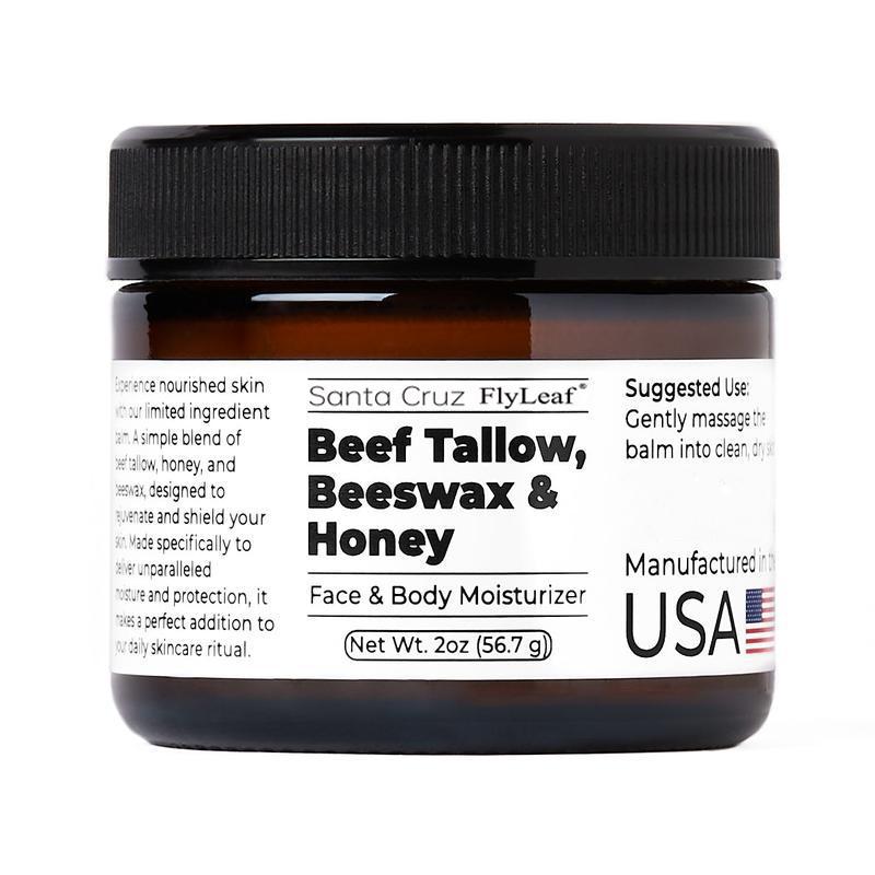 Beef Tallow Beeswax and Honey Face Moisturizer for Acne