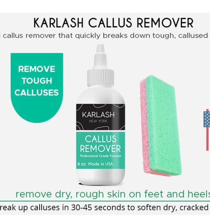 Professional Best Callus Remover Gel for Feet and Foot Pumice Stone Scrubber Kit Remove Hard Skins Heels and Tough Callouses from feet Quickly and Effortless 4 oz (1 Bottle)