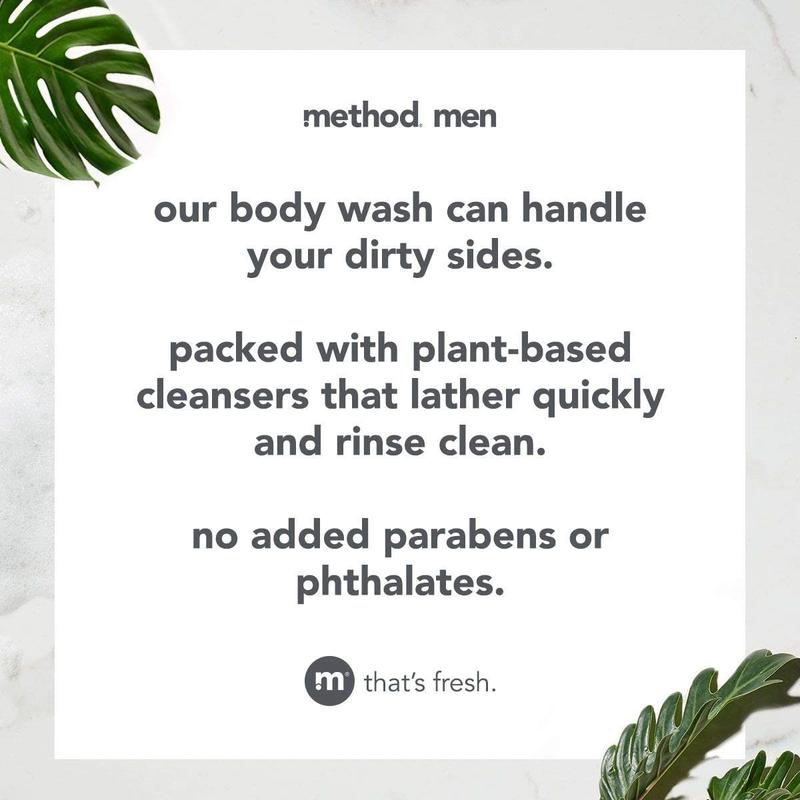 Method Men Body Wash, Cedar + Cypress, Paraben and Phthalate Free, 18 Fl Oz (Pack of 1) SC Johnson