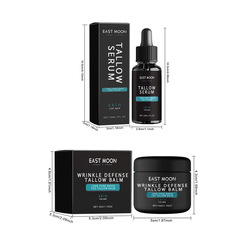 Men's Facial Skincare Kit, 1 Set Moisturizing Facial Serum & Facial Cream, Facial Skin Care Product For Men