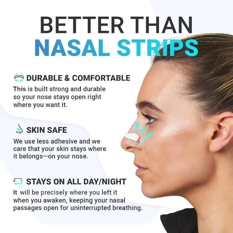 30 Pcs Magnetic Nasal strips , Breathing RefillTabs Pack - Boost Oxygen, lmprove Sleep QualitySnoring Solution- Sweat Resistant, Skin SafeNasal Strips - Extra Strength Snore Stopper