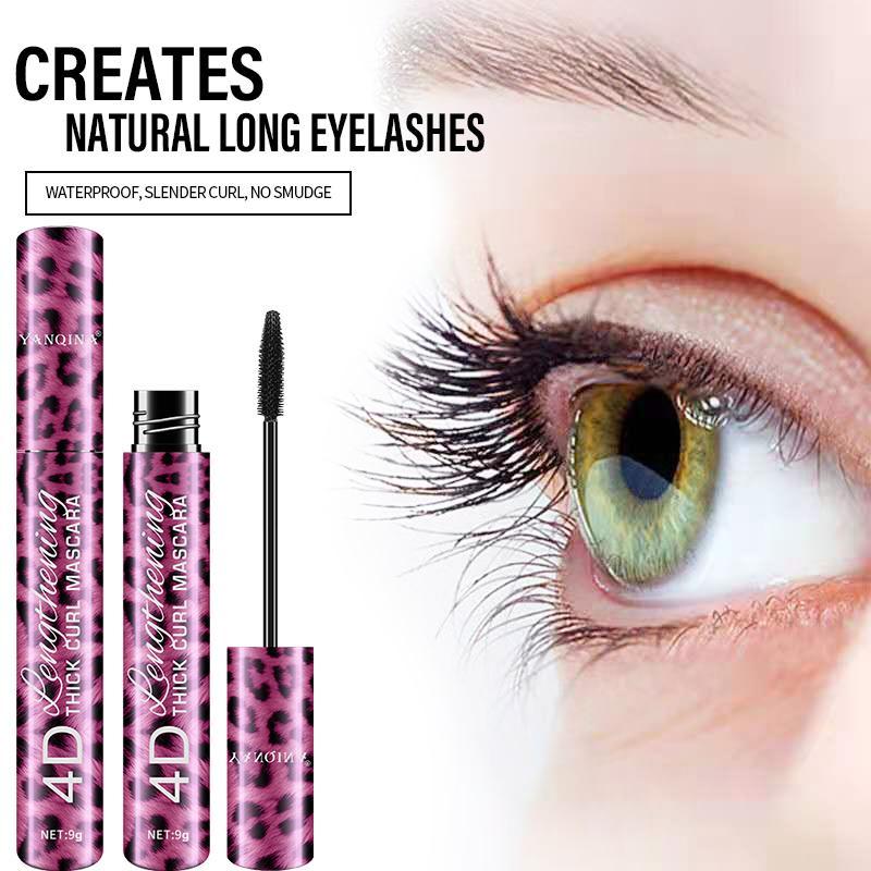 Waterproof Mascara, 1 Count Natural Curl Eyelashes Mascara, Long Lasting Quick Drying Eyelash Extensions Building Mascara, Eye Enhancement Makeup