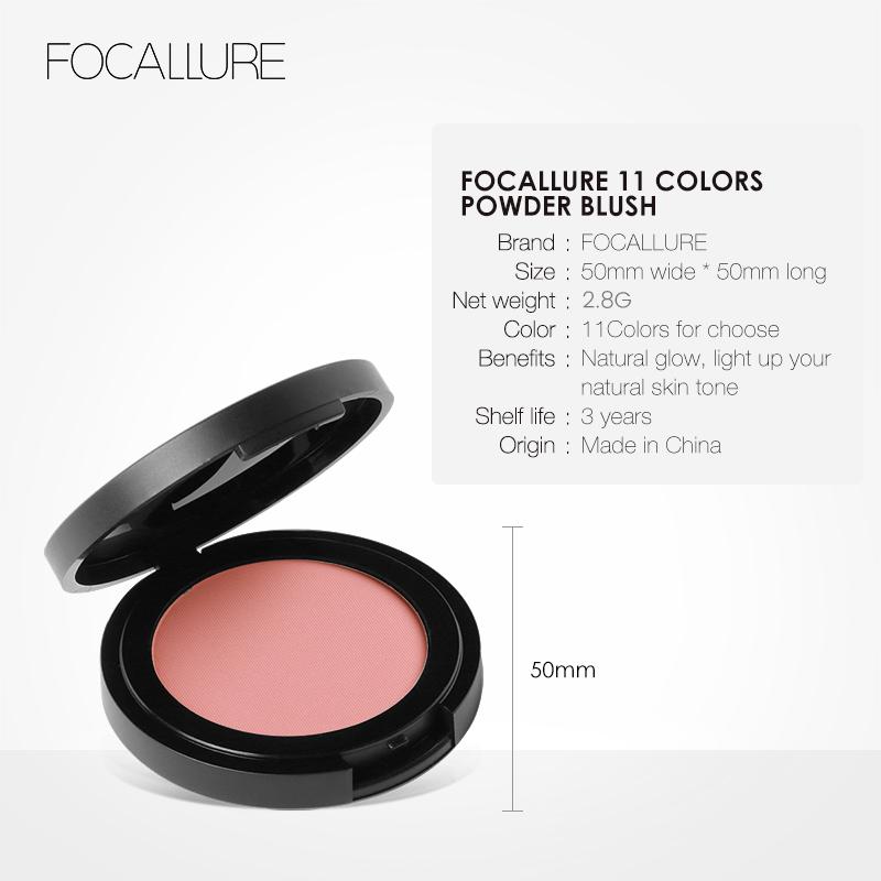 FOCALLURE Silky Face Pressed Blush,High Pigment Mineral Blusher,Create a Fade-free Flawless Finish and Give your Skin a Natural Glow,Lightweight Facial Blusher Makeup,SMASHING