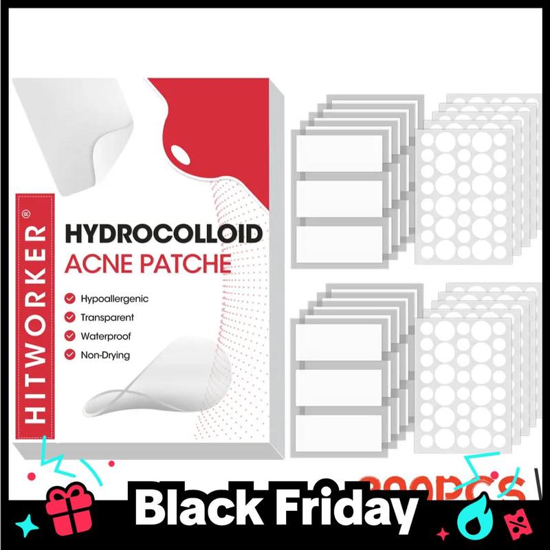 Large Acne Patch Pimple Patch (1 Box), Free To Cut Pimples, Red Pimple Cover Patch, Hydrocolloidal Pimple Patch Cover Pimples and Blemishes, Spot Stickers, Christmas Gift