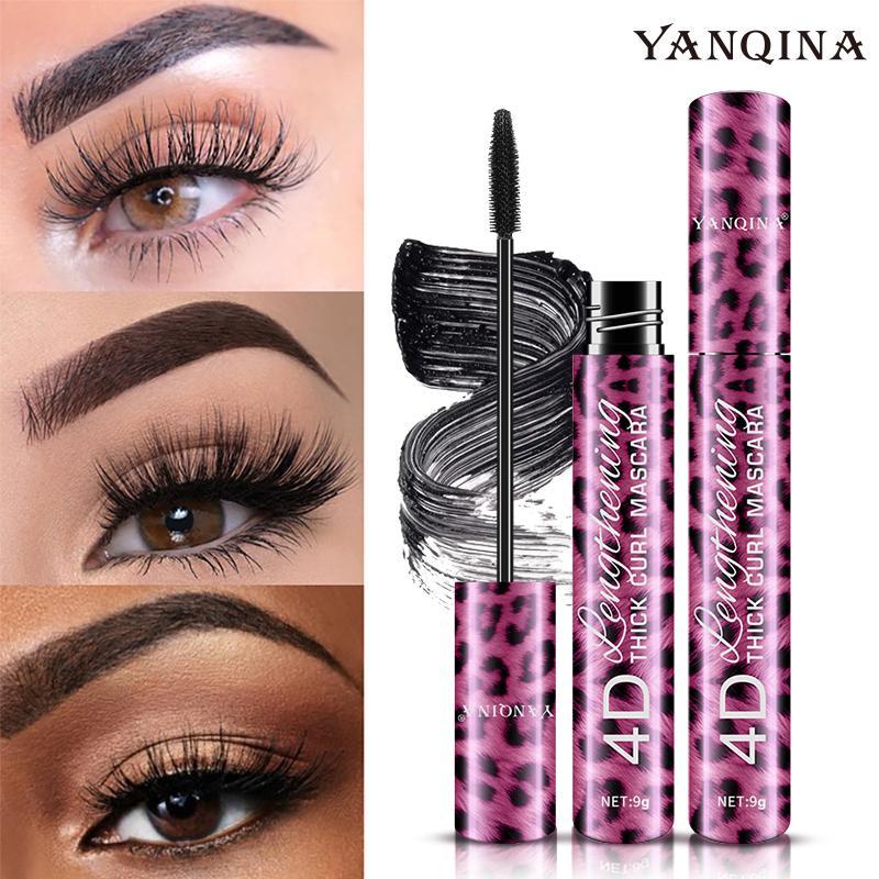 Waterproof Mascara, 1 Count Natural Curl Eyelashes Mascara, Long Lasting Quick Drying Eyelash Extensions Building Mascara, Eye Enhancement Makeup