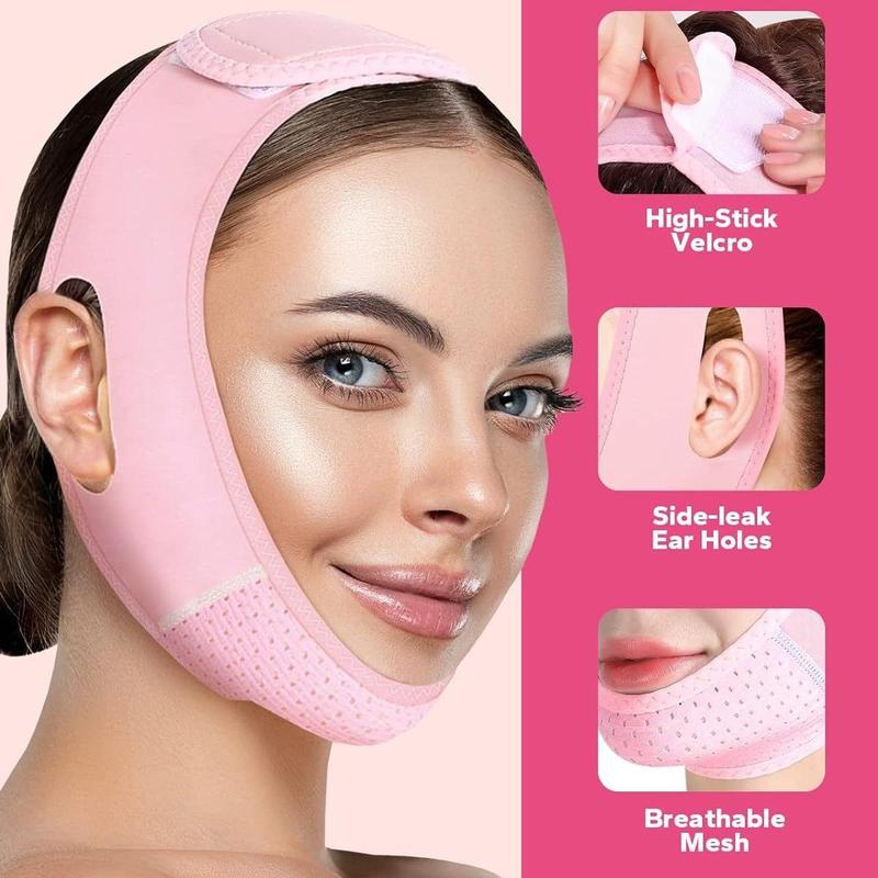 V-shaped Face Lifting Belt, 1 Count Sleeping Face Firming Band, Face Training Band, Massage Tool for Beauty & Personal Care, Christmas Gift