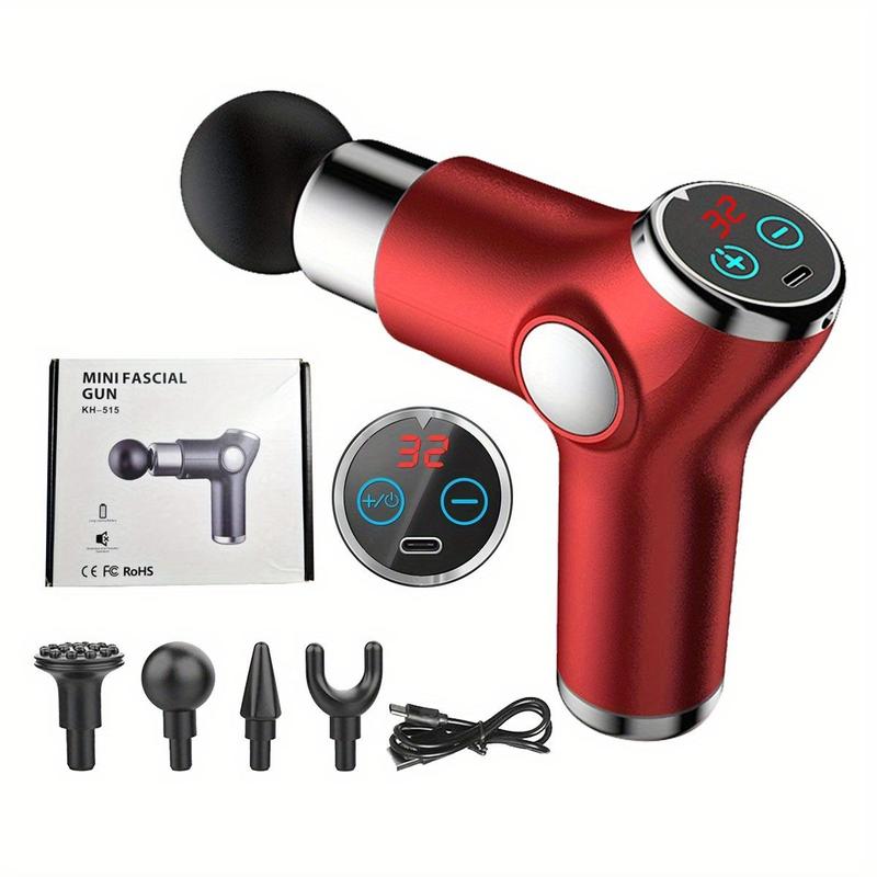 Comfort Massage Gun, Handheld Full-body Massager, Professional Portable Powerful 32-speed Electric Fascia Gun with LCD Display for Home Fitness, Easy Smart Massager for Men & Women, Christmas Gift