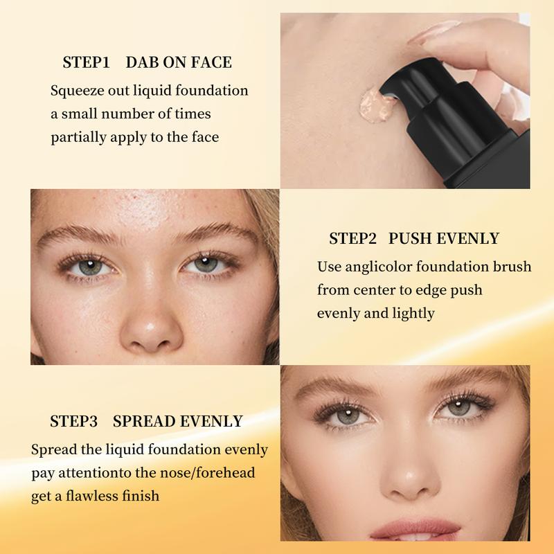 MAYCHEER Long-Lasting Waterproof Foundation - Lightweight, buildable coverage - Nourishing skin - Halloween and Christmas gifts