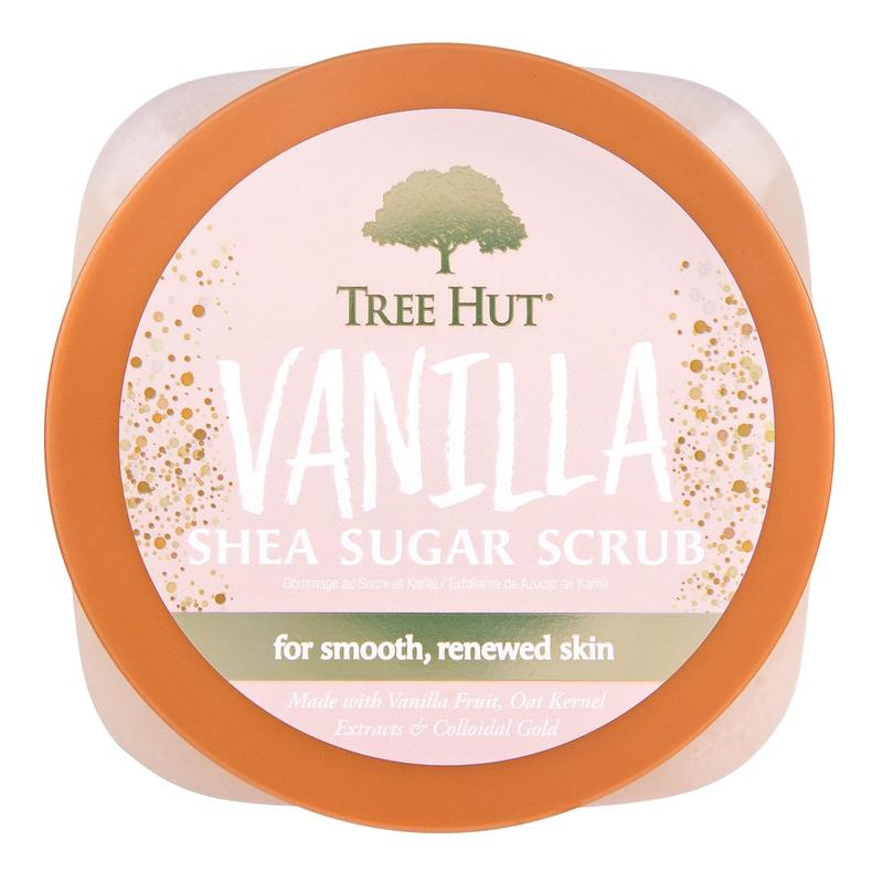 Tree Hut Vanilla Shea Sugar Exfoliating & Hydrating Body Scrub, 18 oz