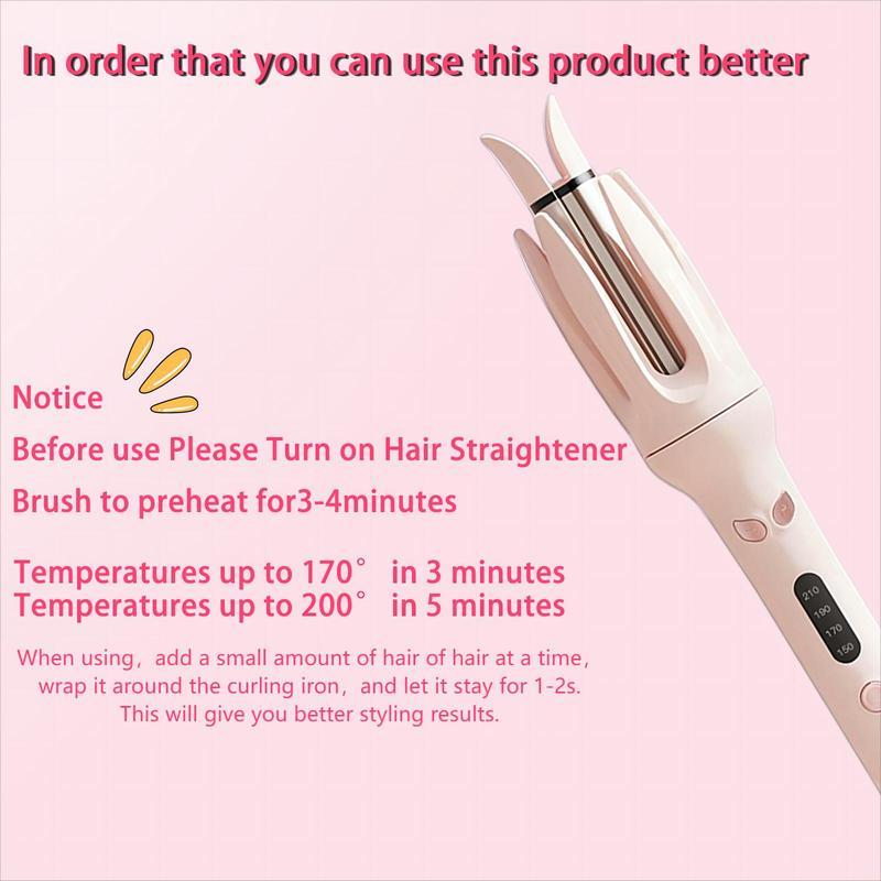 Automatic Hair Curling Iron,28mm Hair Curler,Negative Ion Automatic Hair Hair Curl Wand,4 Modes Temperatures Curling Iron for Women Comfort