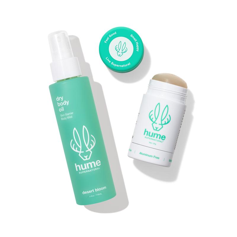 Hume Supernatural Biome Buddy: Plant-Based Probiotic-Powered Deodorant and Dry Body Oil