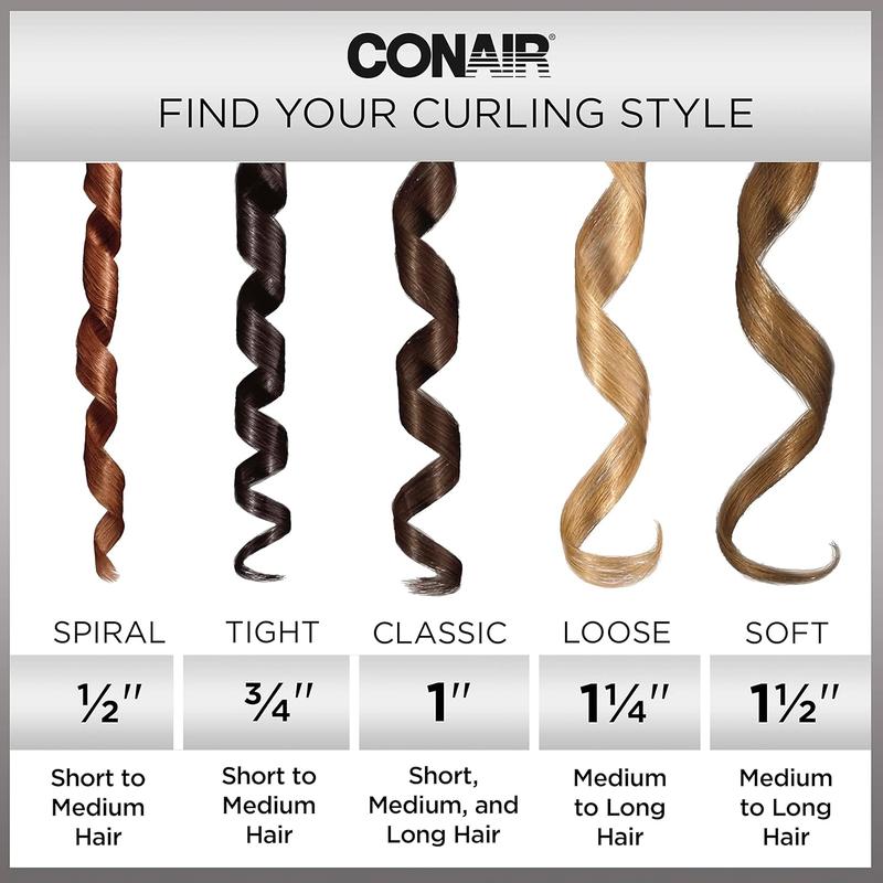 Conair Instant Heat 3 4-Inch Curling Iron, ¾-inch barrel produces tight curls – for use on short to medium hair