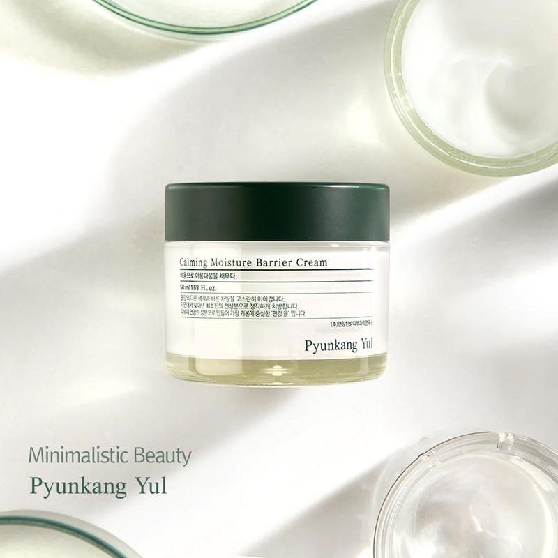 [Pyunkang Yul] Calming Moisture Barrier Cream 50ml, Instantly Soothes Sensitive Skin, Hyaluronic Acid & Ceramide for Hydration, Low pH cream, Vegan, Centella Asiatica Extract, Korean Skincare, Viral Moisture Barrier Cream