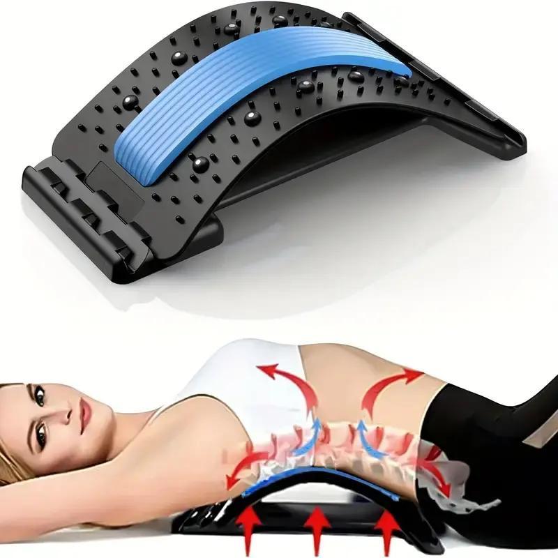 Adjustable Back Stretcher, 1 Count Waist Protection Board with 3 Levels, Back Massager, Manual Massage Tool for Home & Travel