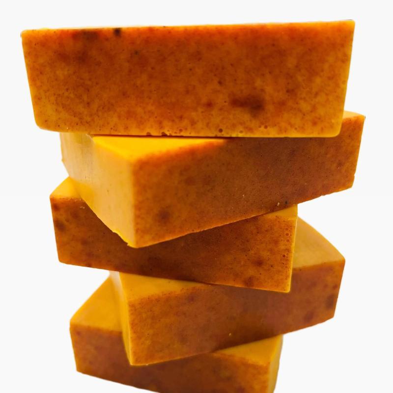 3PCS Turmeric Kojic Face and Body Soap - All Natural Skincare for Daily Use - Lemon