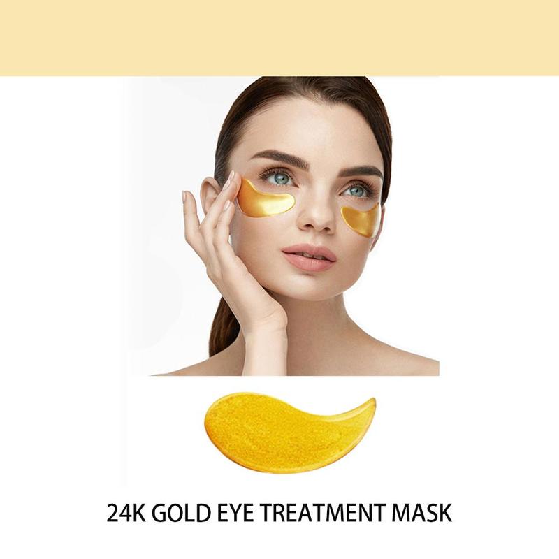 24k Gold Eye Mask, 1 3 Counts Moisturizing Eye Mask, Hydrating Eye Care Patch, Face Care Tool for Women and Men, Skin Care Products