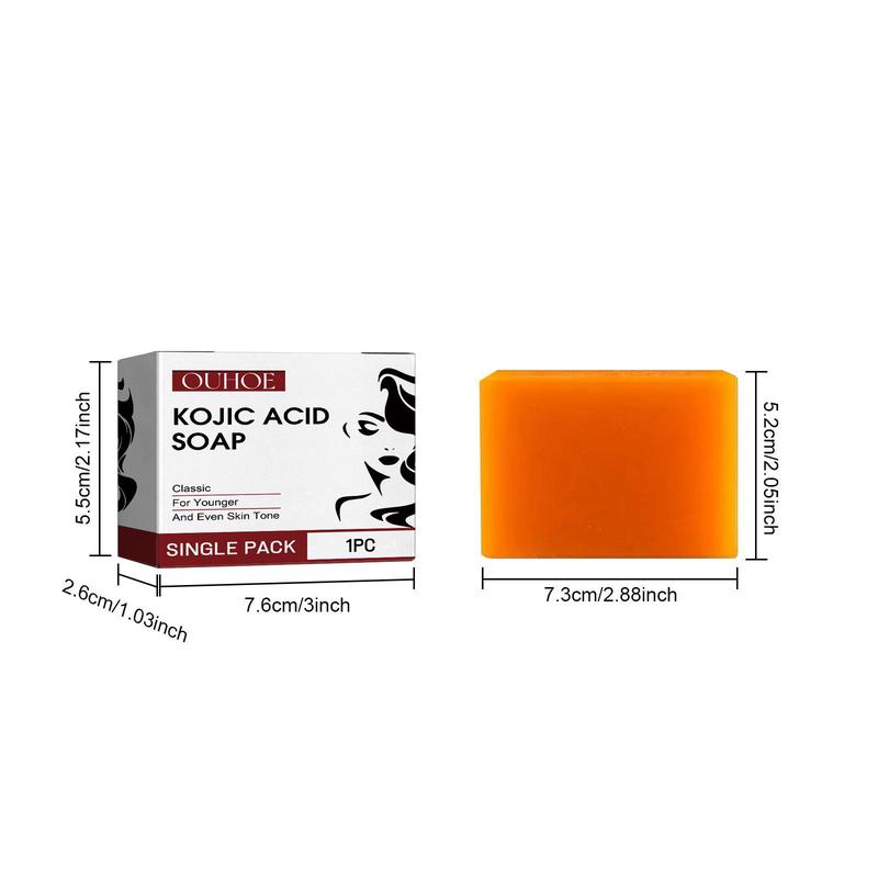 Kojic Acid Soap for Soothes Dry Skin, 2pcs set Moisturizing Soap for Jointed Elbow Brighten, Body Wash & Soap for Women & Men