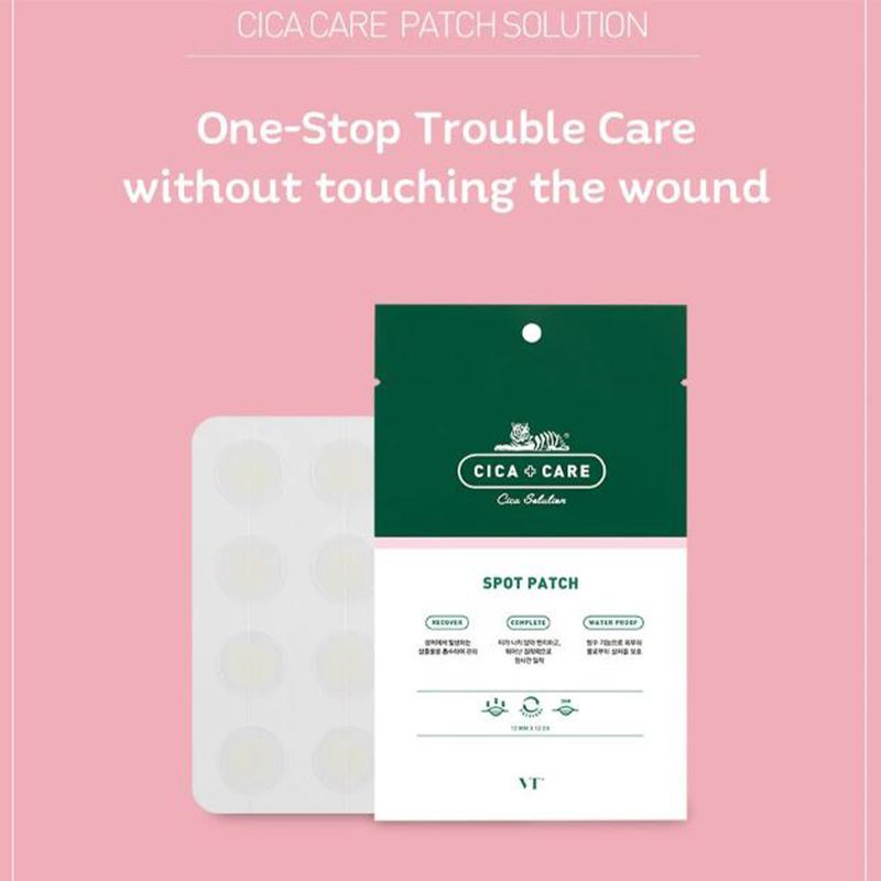 [VT Cosmetics] VT Spot Patch 48patches*15ea, Invisible Hydrocolloid Skin Trouble and Pimple Patch with No Irritation, Korean Skin Care