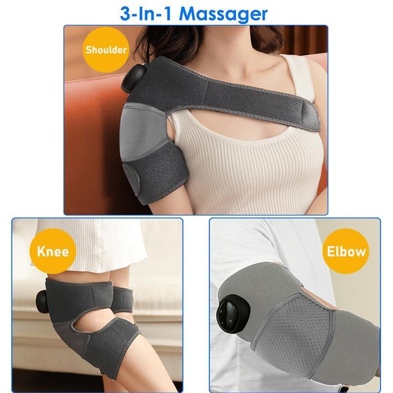 Portable Self-heating Knee Massager, Vibrating Hot Compress Knee Protector for Joints, Muscle Relaxation Tools for Men & Women