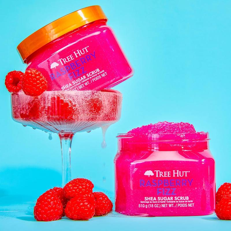 Tree Hut Raspberry Fizz Shea Sugar Scrub, 18 oz