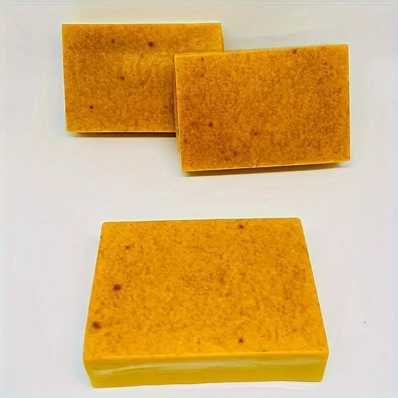 Turmeric Kojic Acid Soap, 3 Counts Deep Cleansing Gentle Exfoliation Soap, Natural Face and Body Care Soap with Vitamin E and Paraben-free