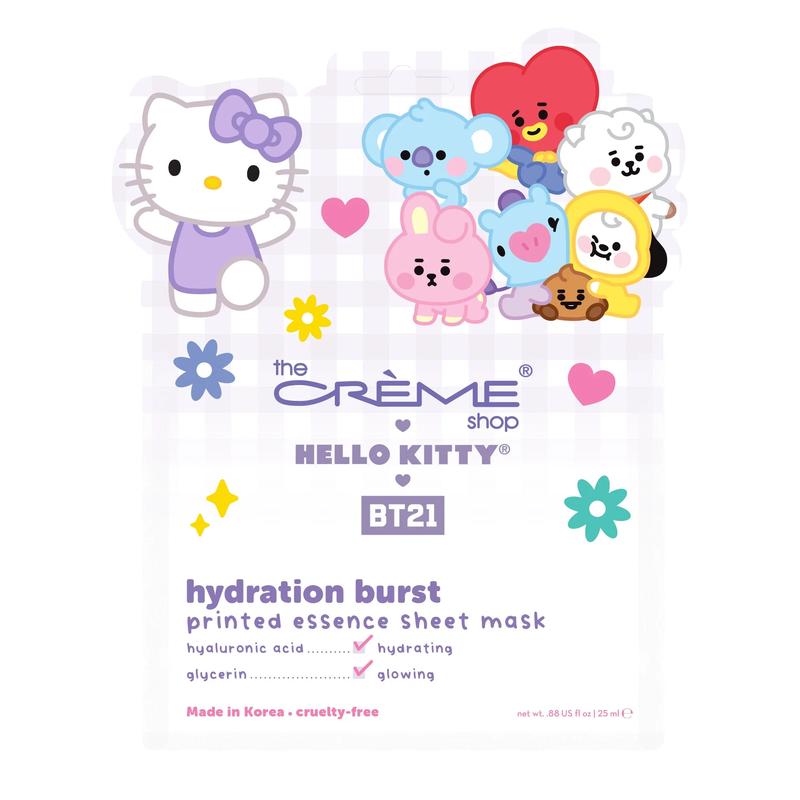 The Crème Shop -The Crème Shop x BT21 Baby x Hello Kitty Hydration Burst Printed Essence Sheet Mask (Set of 3)