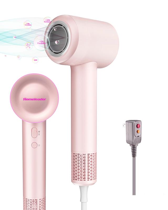 Professional Hair Dryer ,Negative Ionic High-Speed ,1500W Fast Drying, Reduces Frizz, Low Noise, Lightweight, Salon Quality with Magnetic Attachment