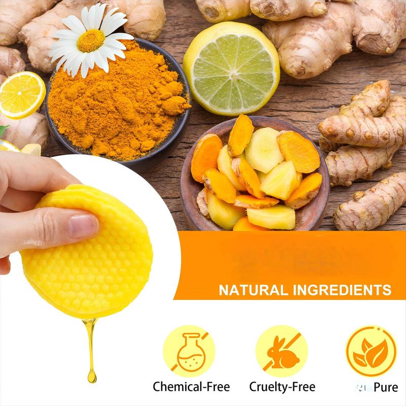 YECUCE Turmeric Cleansing Pad with Kojic Acid -  Skin Repair Skincare Essential for a Comfortable Experience 50 Pads