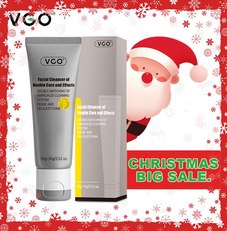 VGO Vitamin C Facial Serum + Snail Mucin 92% Moisturizer + Double Barrel Cleanser