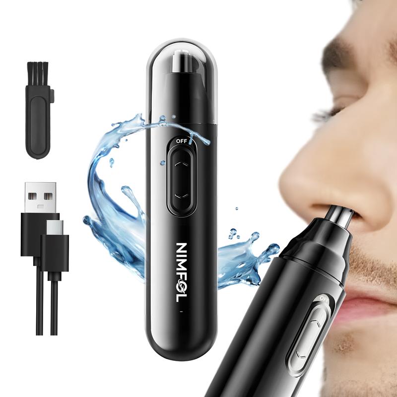 2 in 1, Electric Nose Hair Trimmer, Painless Ear Hair Removal Tool, Rechargeable and Easy-cleaning Clipper for Men and Women,Comfort, christmas gift ideas, black friday deals