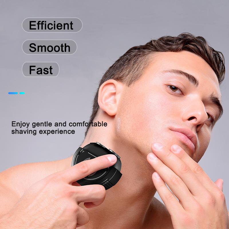 Portable Electric Shaver,Travel Men's Razor for Men, Beard shaver Traveler Mini And Portable Suitcase Design Double-Ring Magnetic Cutter ,Office,Business,Travel Gift