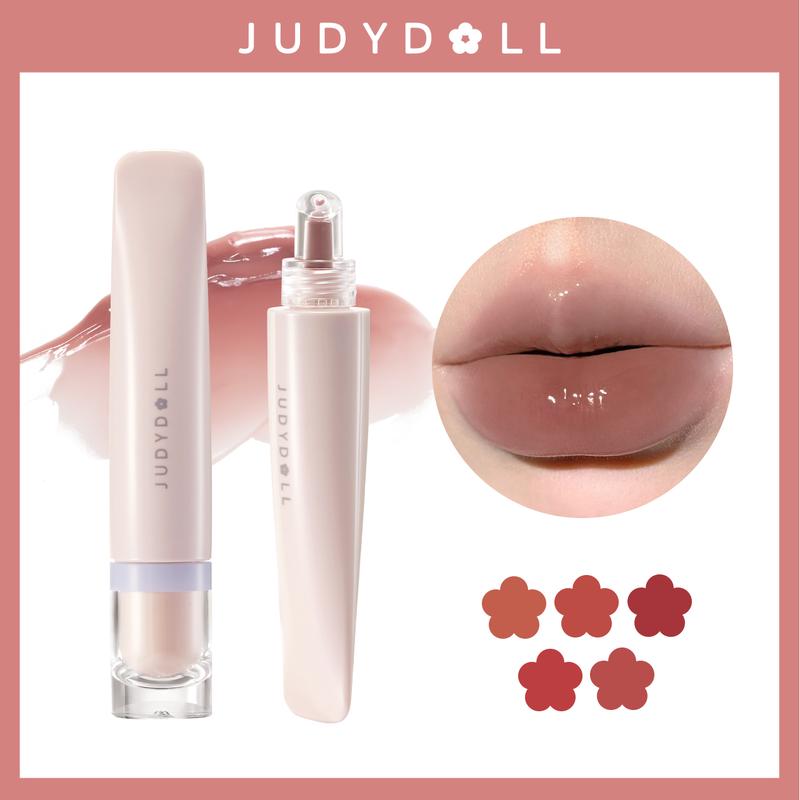 Judydoll Sweety Lip Jelly, Liquid Lipstick, Cute Lip Gloss, Moisturizing Lip, Lightens Lip Lines, Nourishing Lip Care Oil Cosmetics For Dry Lips, Liquid Lip Balm, Plump Lips, Natural Look, Beauty Makeup For Women Glossy Holiday Gift