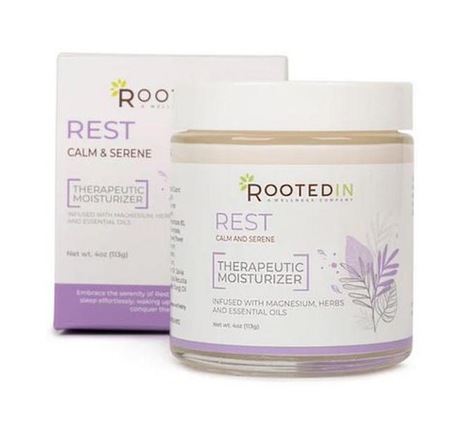 Rooted In Rest Cream for Deep Sleep - Twitching Legs & Discomfort, High Concentration Magnesium, Safe & Effective Natural Sleep Remedy