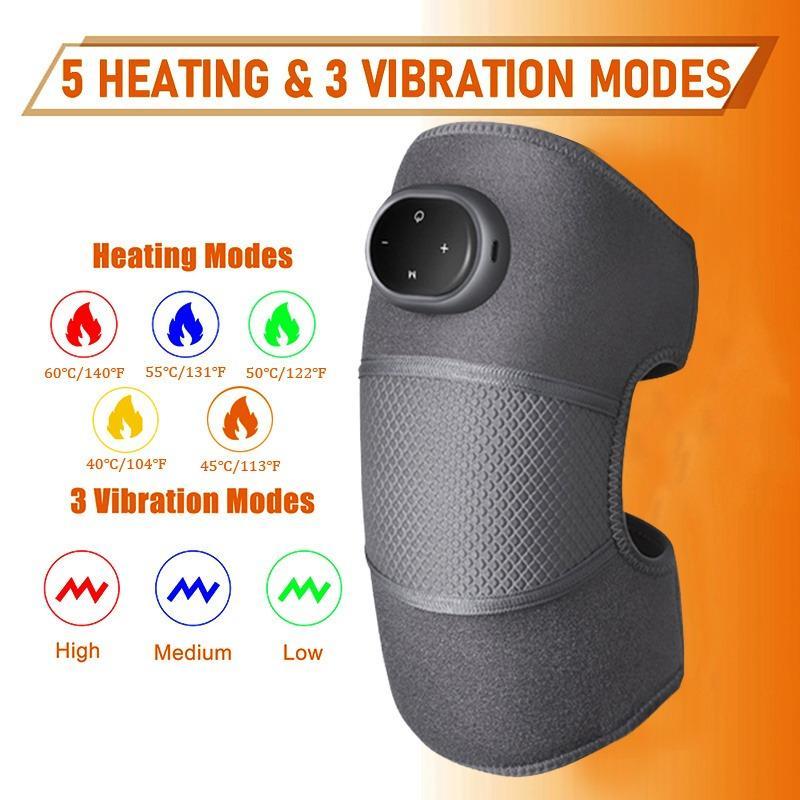 Portable Self-heating Knee Massager, Vibrating Hot Compress Knee Protector for Joints, Muscle Relaxation Tools for Men & Women