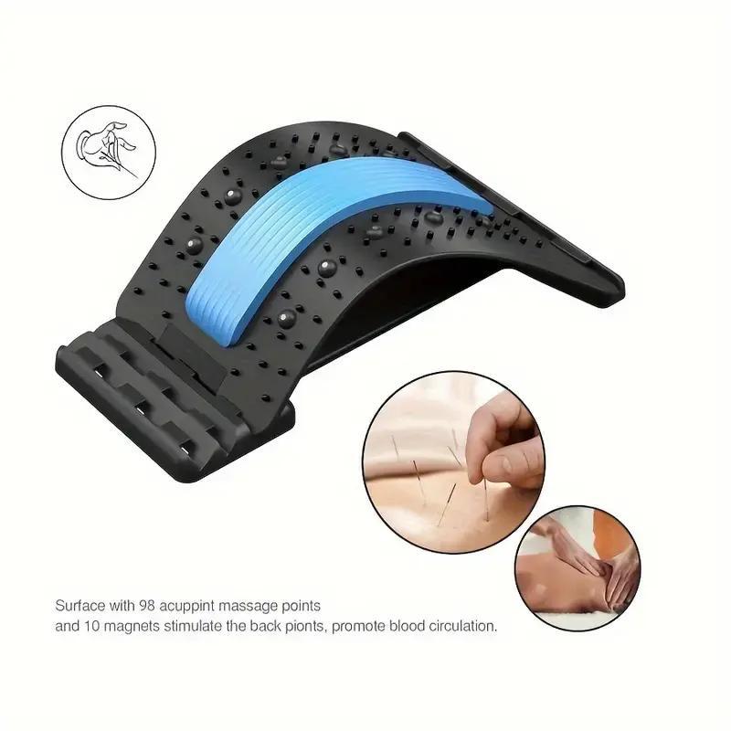 Adjustable Back Stretcher, 1 Count Waist Protection Board with 3 Levels, Back Massager, Manual Massage Tool for Home & Travel