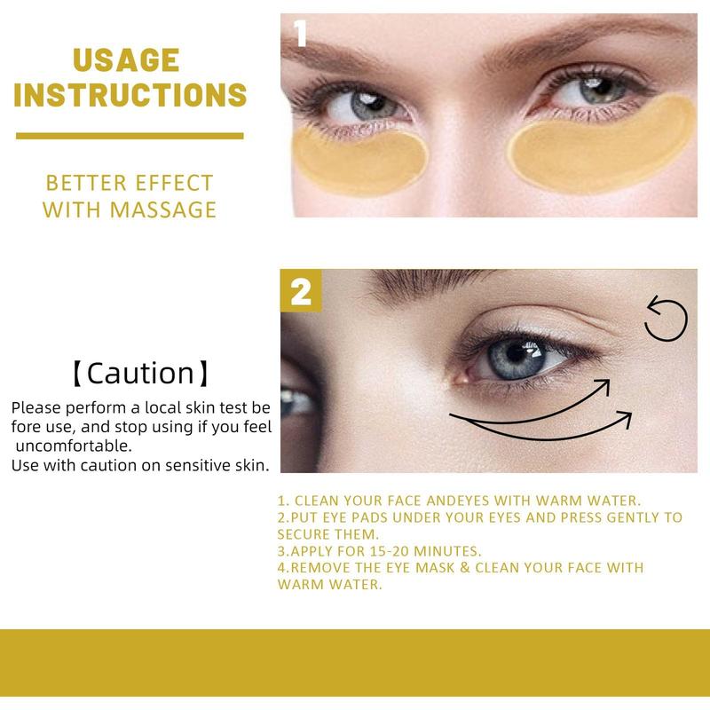 EELHOE Eye Mask Eye Patch Moisturizing, Brightening, Firming Light Lines, Dark Circles and Correcting Fine Lines, Christmas Gift