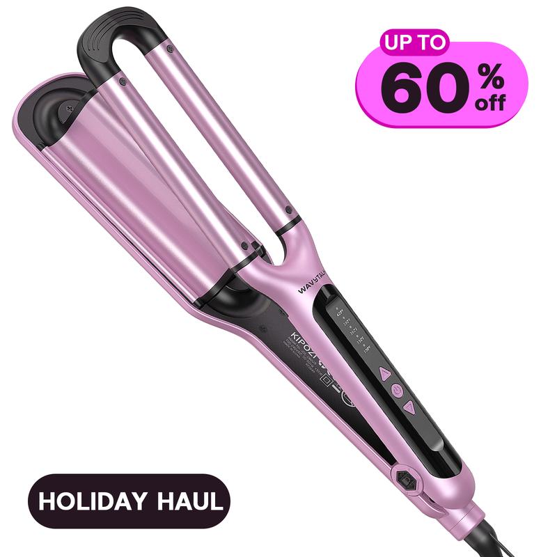 Wavytalk Hair Waver 3 Barrel Deep Hair Crimper - Fast-Heating & Easy-to-Operate